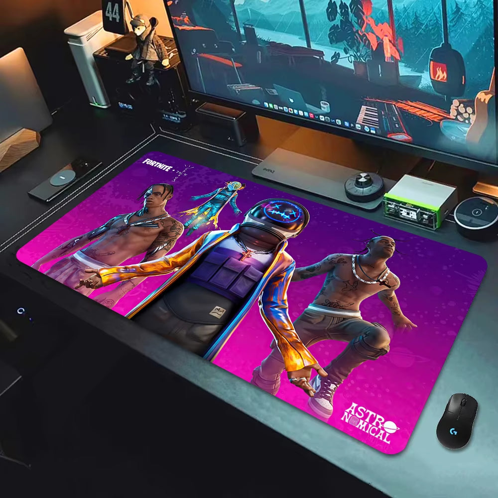 F-Fortnite Deskmat Gaming Mouse Pad Anime Mousepad Xxl Computer Accessories Desk Mat Mats Gamer Mause Office Offices Pc Desktop