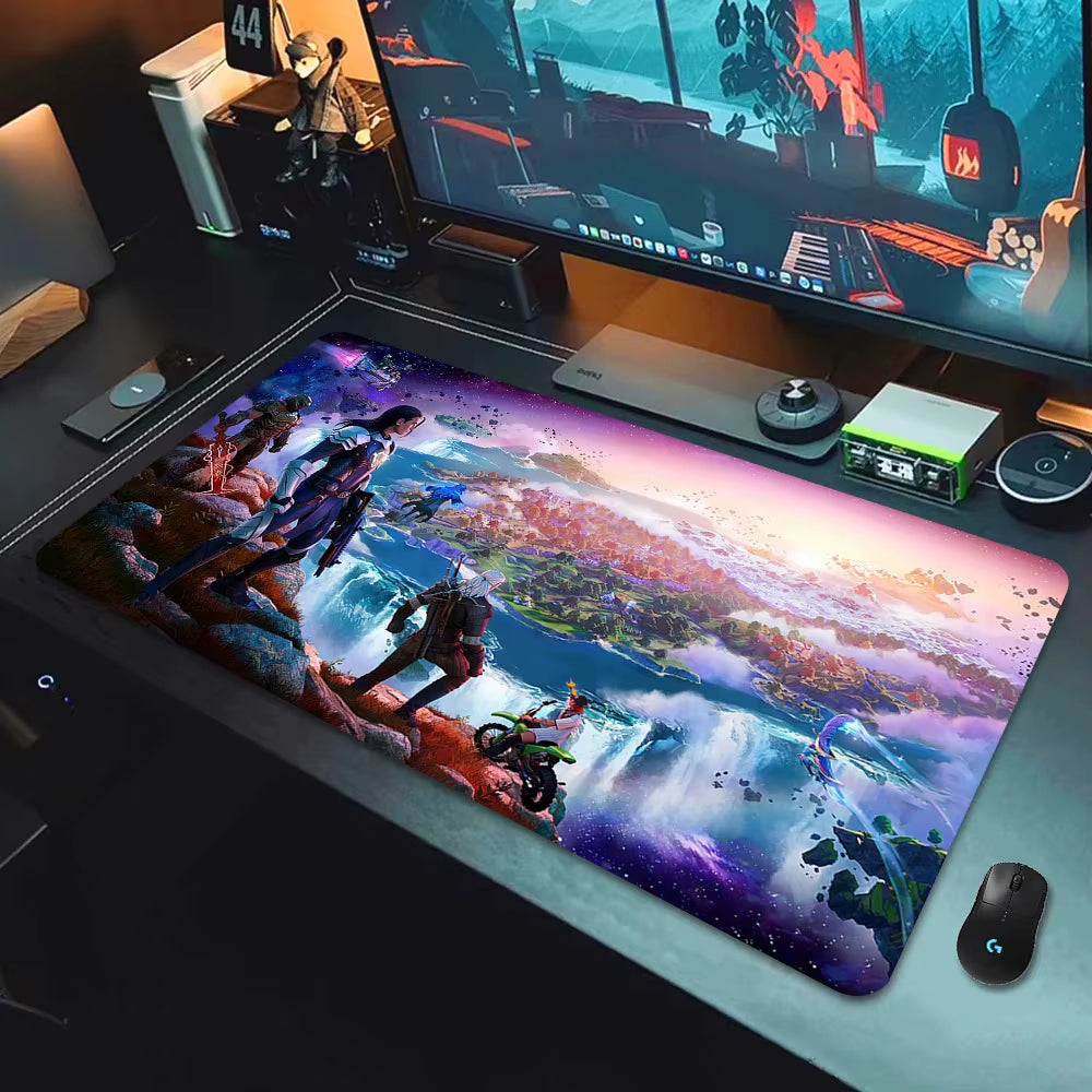 F-Fortnite Deskmat Gaming Mouse Pad Anime Mousepad Xxl Computer Accessories Desk Mat Mats Gamer Mause Office Offices Pc Desktop